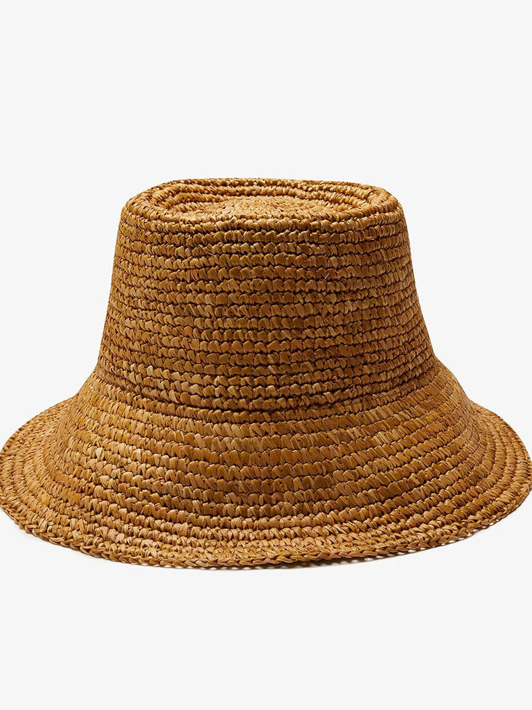 Lulu Raffia Bucket Hat CocoIndigo