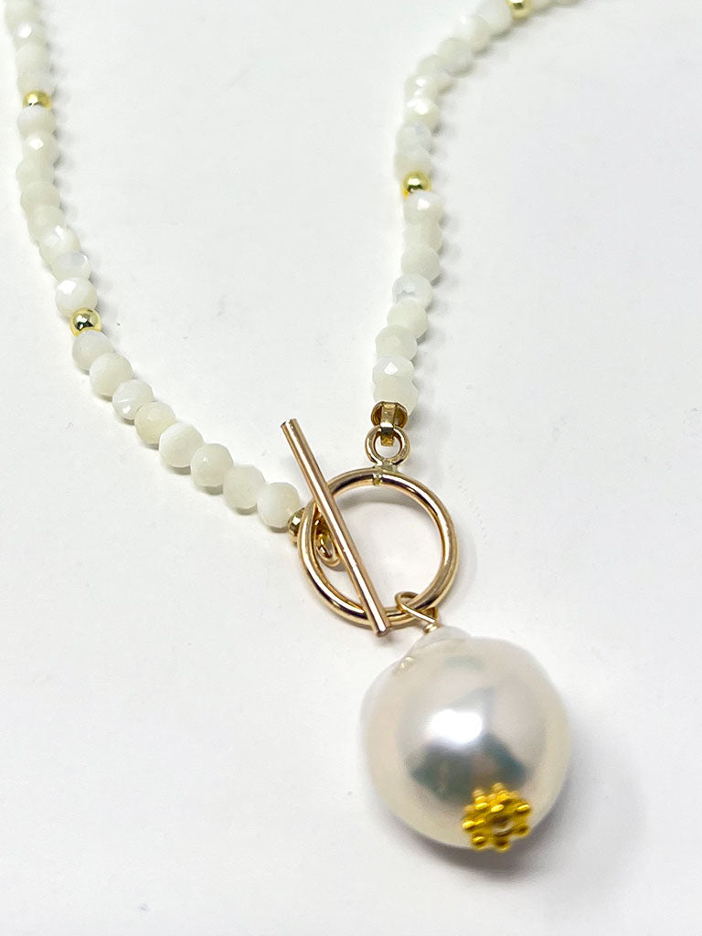 Carol Pearl & Gemstone Necklace