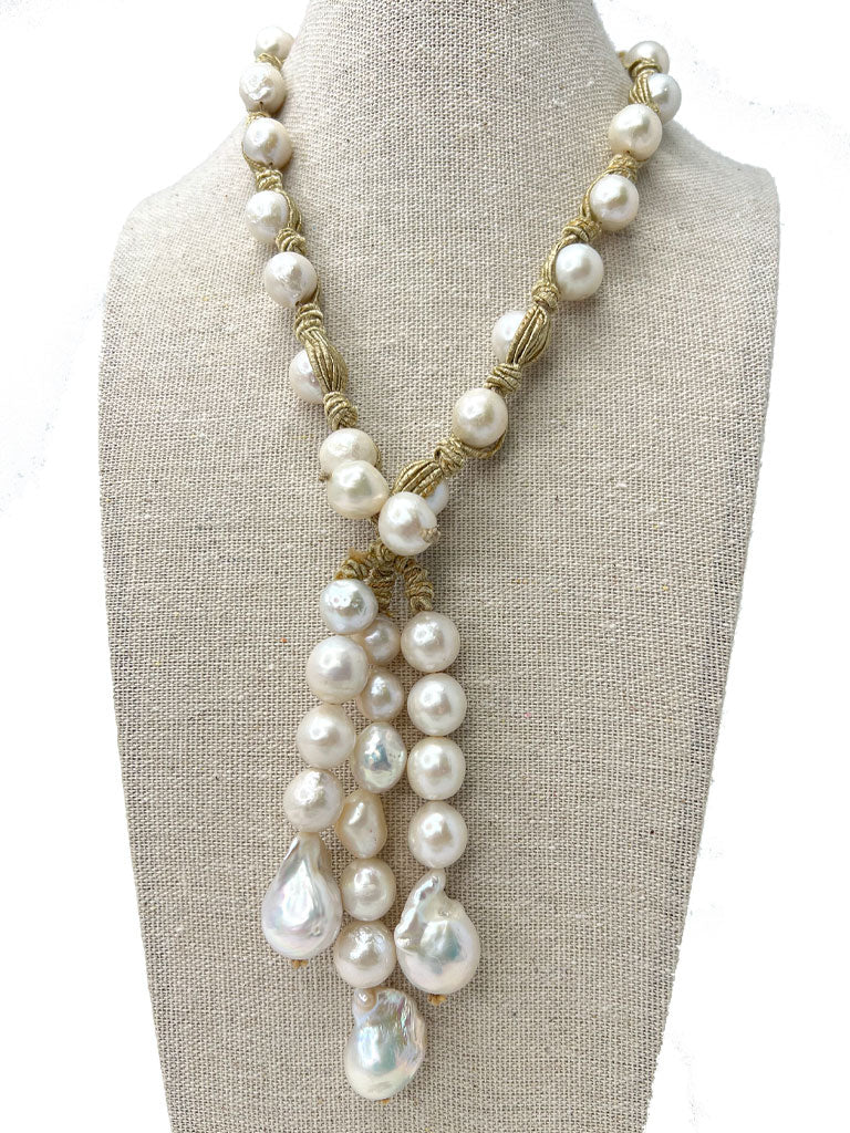 Capri Triple Strand Pearl Necklace