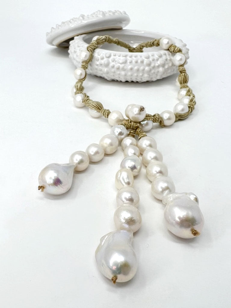 Capri Triple Strand Pearl Necklace