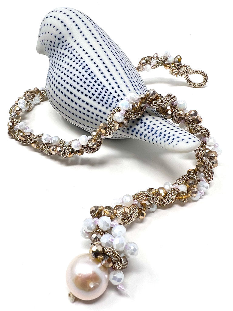 Limoncello Crystal Silk Wrap Bracelet