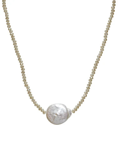 Petra Coin Pearl Necklace
