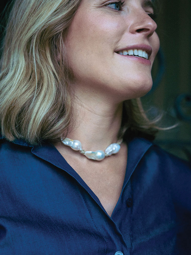 Sabrina Necklace — Chunky Baroque Pearls